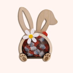 Boîte en bois lapin