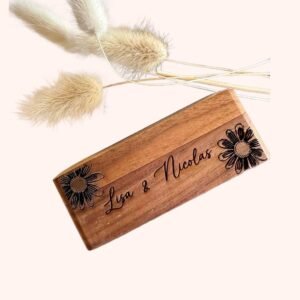 Boîte à alliances bois ovale