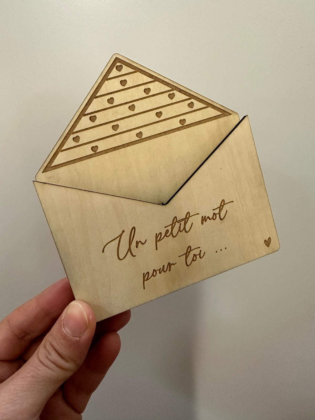 Enveloppe message pour les grands moments