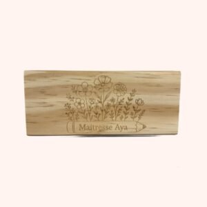 Effaceur tableau blanc et noir gravé