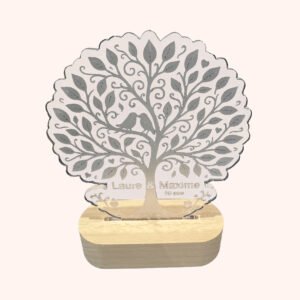 Veilleuse arbre de vie lumineuse – Cadeau symbolique et personnalisé