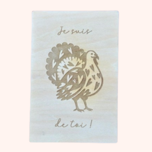 Carte « Je suis dinde de toi ! »