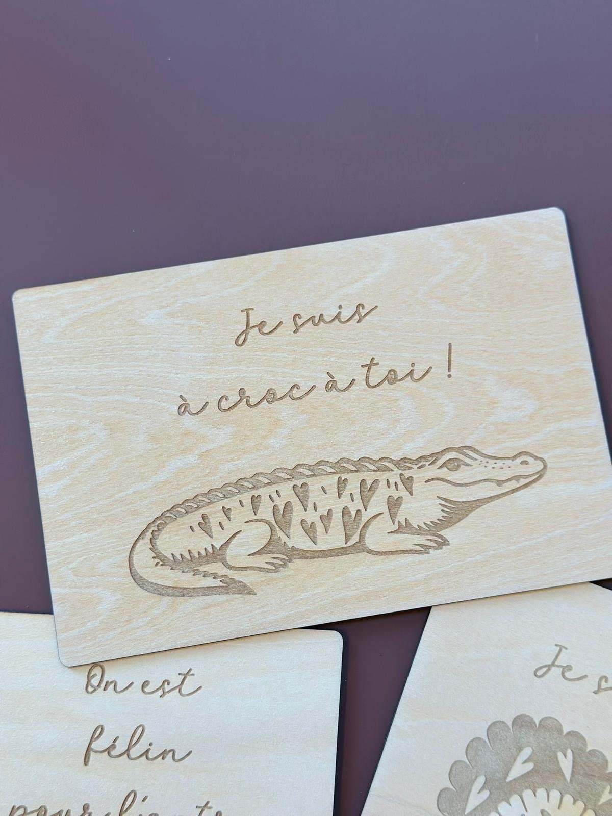 Carte « Je suis à croc à toi ! »