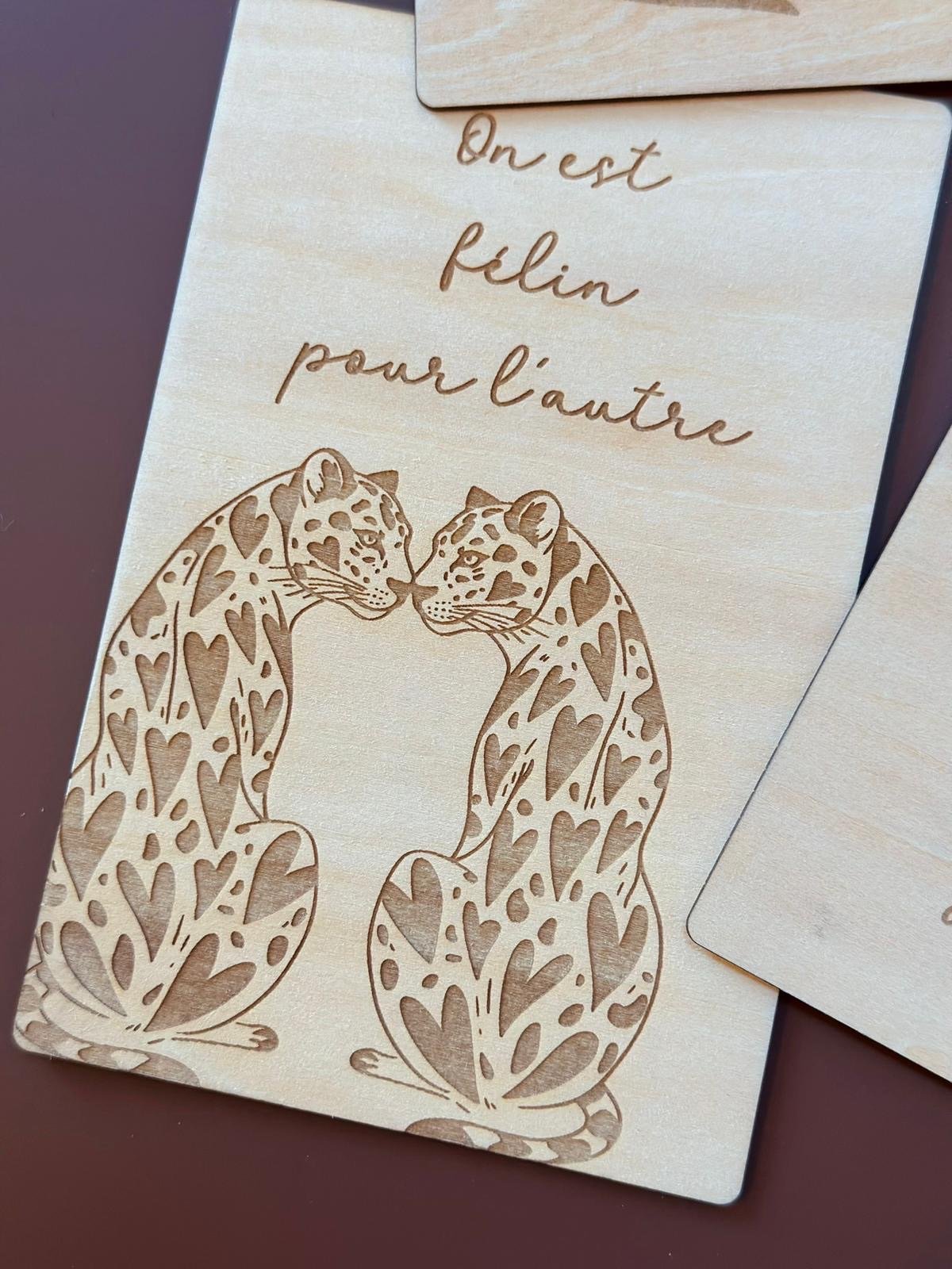 Carte « On est félin pour l’autre »