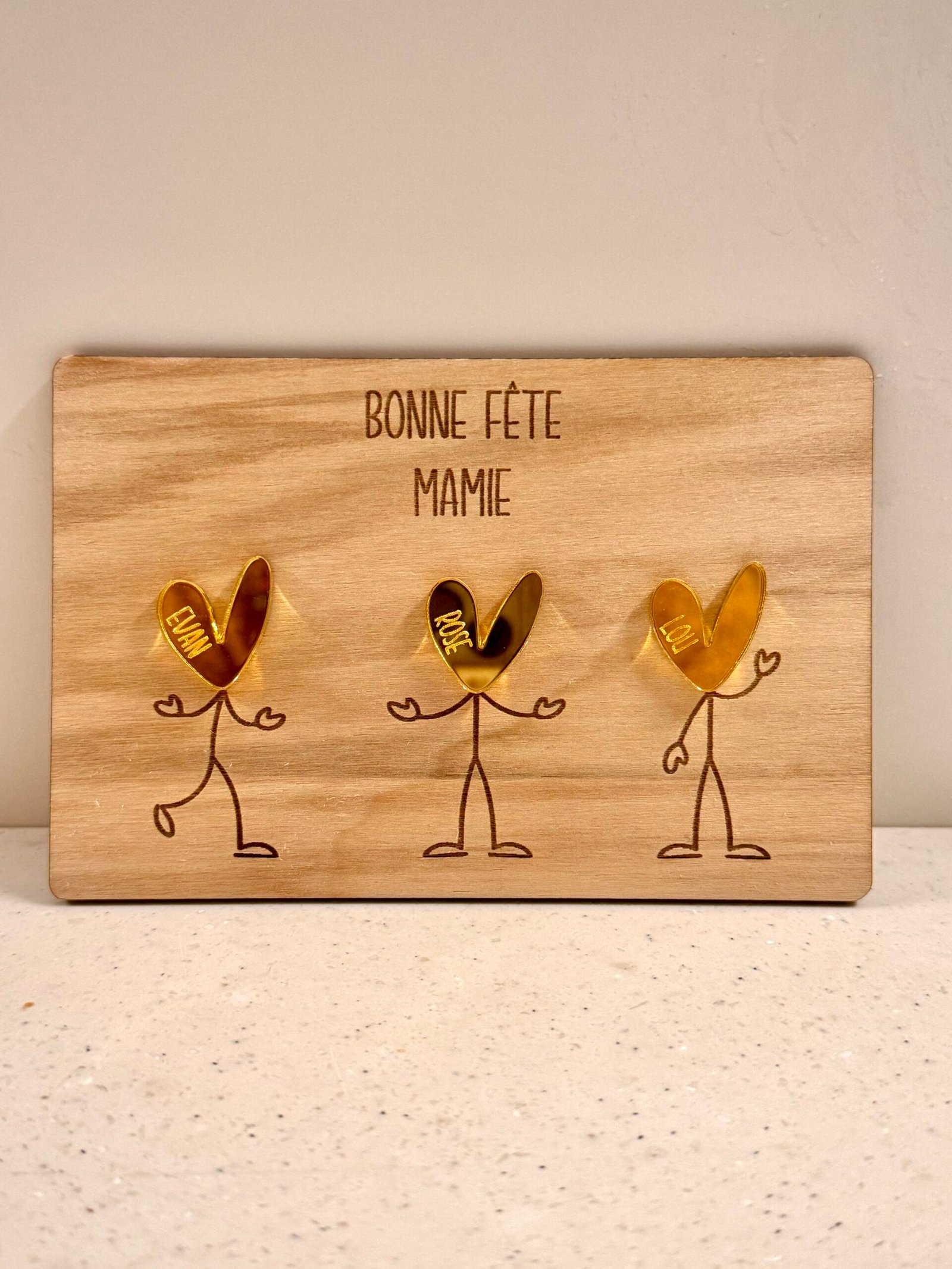 Carte personnalisée « Bonne fête Mamie » – Un cadeau à créer avec le cœur