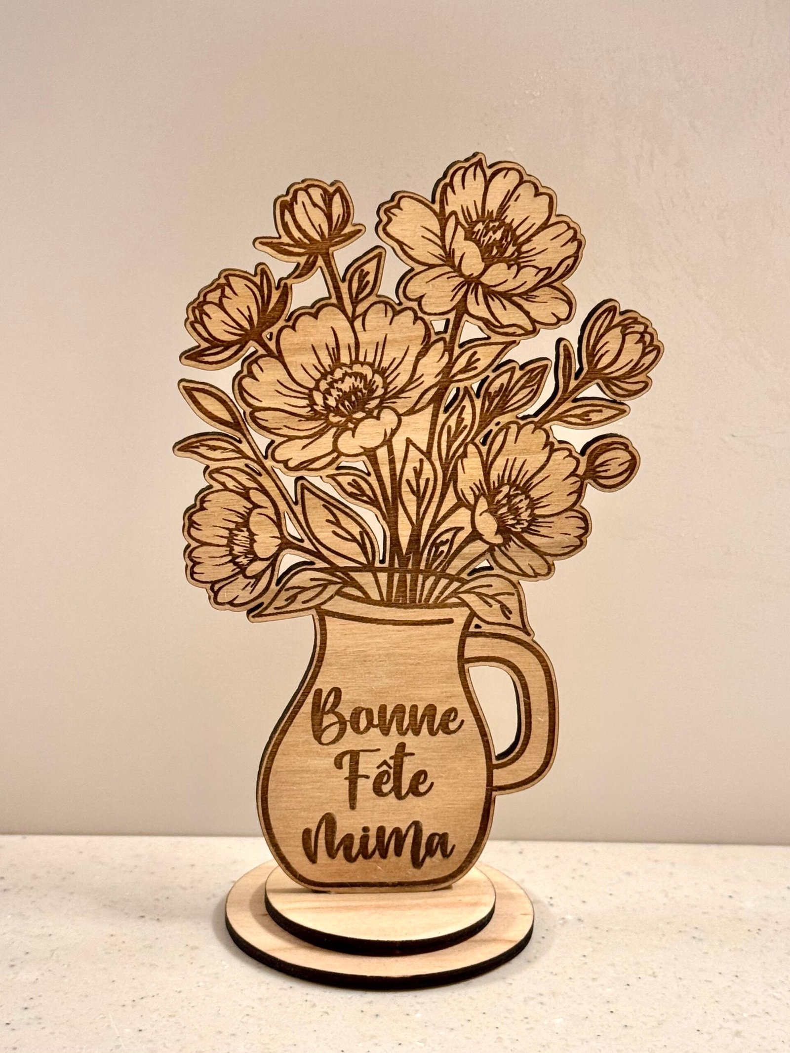 Bouquet éternel personnalisé – Bonne fête Mamie