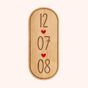 Affichette date personnalisée – Un jour qui compte