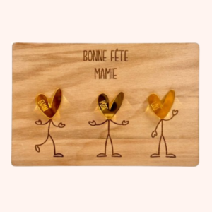 Carte personnalisée « Bonne fête Mamie » – Un cadeau à créer avec le cœur